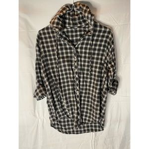 Aerie flannel with hood
